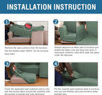 H.VERSAILTEX 3 Piece Stretch Sofa Covers - Image 7