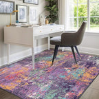 Washable Area Rugs 9'x12' Non-Slip Modern Abstract Soft - Image 8