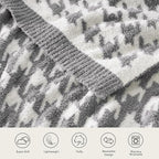 Snuggle Sac Houndstooth Throw Blanket - Image 3