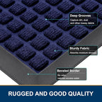 Smiry Front Door Mat Outside Entrance, Heavy Duty Natural Rubber Doormat - Image 3