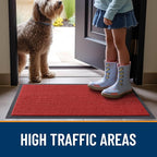 OLANLY Front Door Mat Indoor Outdoor Entrance, Waterproof Heavy Duty Doormat - Image 7
