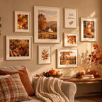 upsimples 16x20 Picture Frame Solid Wooden, Nursery Wall Frames Set of 3