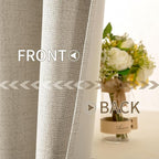 MIULEE 100% Blackout Linen Curtains - Image 6