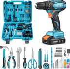 Seesii 20V Power Drill Set, 183Pcs Tool Kit with Toolbox for Home DIY