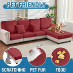 Couch Cover Stretch Velvet Sofa Cushion Cover 1-Piece - Image 4