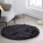 Ciicool Round Fur Fluffy Area Rug by CIICOOLHomeDeco