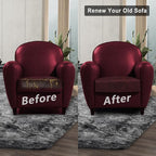 Leather Look Couch Cushion Covers Sofa Seat Slipcovers Sets Couches Furniture - Image 7