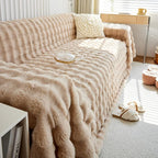 HANDONTIME Plush Sofa Slipcovers Washable Couch Cover by HANDONTIME