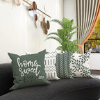 YCOLL Pillow Covers 16x16 Set of 4, Modern Sofa Throw Pillow Cover, Decorative - Image 2