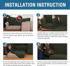 H.VERSAILTEX 4 Piece Stretch Sofa Covers - Image 6