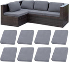 8Pcs Stretch Patio Cushion Covers, Outdoor Couch Covers Replacement, Outdoor by BIETYONE