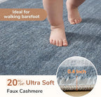 OPPODREAM Border Soft Area Rugs 6x9, Washable Blue Rug - Image 2