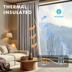 MIULEE 100% Blackout Curtains for Bedroom, Linen Solid Luxury Decor Thermal - Image 4
