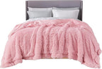 Bedsure GentleSoft Fluffy Pink Blankets Queen Size - Image 7