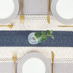 FEXIA Boho Table Runner for Home Decor 12x90 Blue Fall Rustic Decorations