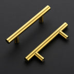 JOY DECOR Gold Cabinet Pulls Drawer Pulls, 3 Inch CC, 5 Pack