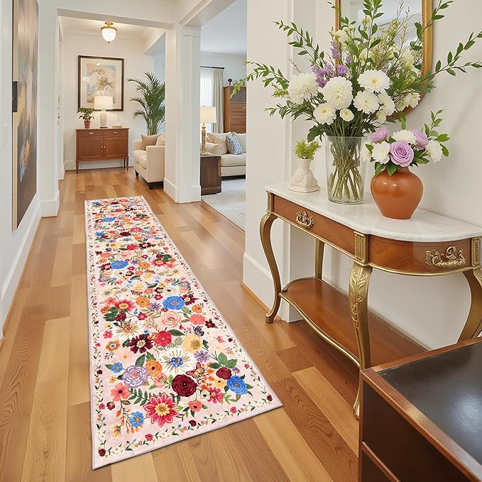 Rug for Hallways Kitchen Rug 2'6" x 14', Non Slip Washable Rugs - Image 5