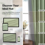 100% Blackout Shield Linen Blackout Curtains - Image 8