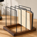 ZICOTO Stylish File Organizer for Desk - Premium Wooden Document Holder