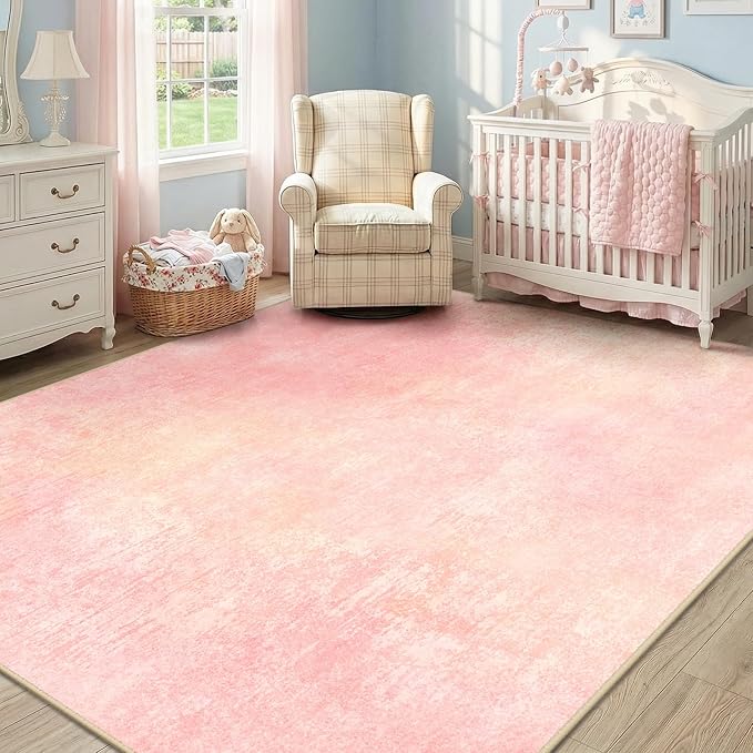 Washable Area Rugs 8'x10' Non-Slip Modern Abstract Soft - Image 2