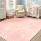 Washable Area Rugs 8'x10' Non-Slip Modern Abstract Soft - Image 2