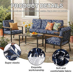 hyha 12Pcs Patio Cushion Covers, Stretch Outdoor Couch Cushion Covers - Image 3