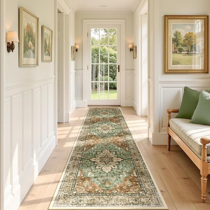 Area Rugs 2'x8' Runner Rug Non Slip Washable by RELEANY