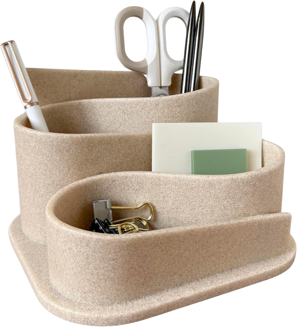 Aesthetic Desk Organizer - Modern Desk Accessories - Boho Pen Holder