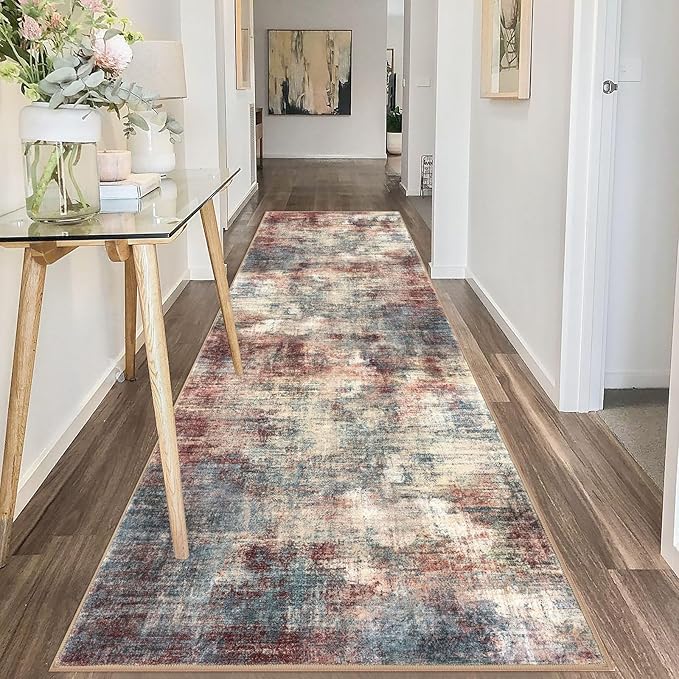 IOHOUZE Abstract Runner Rug 3x10 Ft Washable Runners - Image 8