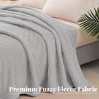 Whale Flotilla Extra Large Fuzzy Fleece Throw Blanket - Image 2