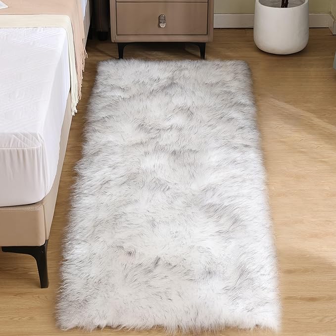 Goolela Fluffy Faux Fur Runner Rug 2x6 by Goolela