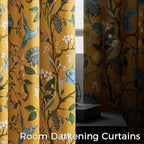 Topfinel 105 Inches Long Mustard Yellow Luxury Curtains - Image 4