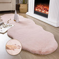 Ashler HOME DECO Ultra Soft Faux Rabbit Fur Chair Couch Cover Area Rug by AshlerHomeDeco