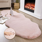 Ashler HOME DECO Ultra Soft Faux Rabbit Fur Chair Couch Cover Area Rug by AshlerHomeDeco
