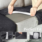 Leather Look Couch Cushion Covers Sofa Seat Slipcovers Sets Couches Furniture - Image 4