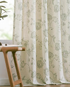 jinchan Linen Curtains Floral Curtains 96 Inch Length - Image 8