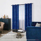 Deconovo Blackout Curtains, 38 x 84 Inch Drapes - Image 3