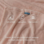 Bedsure GentleSoft Fleece Blanket Twin Size Dusty Pink - Image 3
