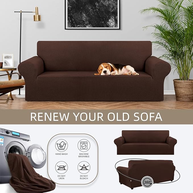 KEKUOU Stretch Sofa Cover Slipcover ，Couch Covers - Image 3