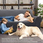 ZNSAYOTX Super Stretch Couch Cover Love Seat Sofa Covers - Image 8