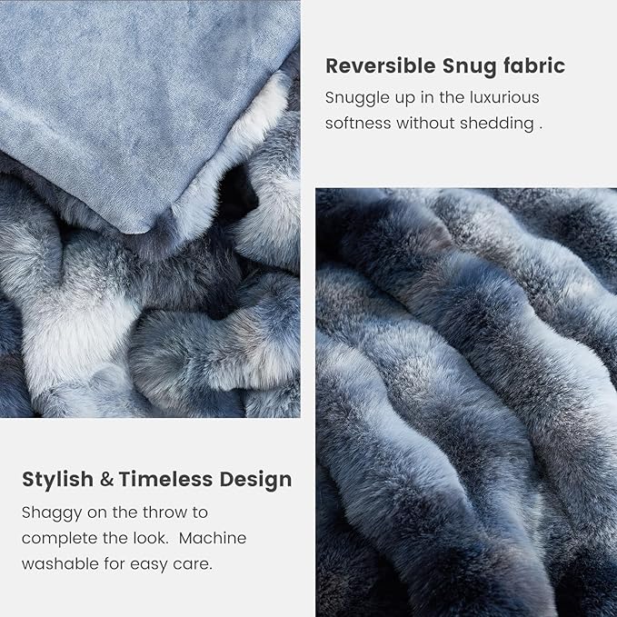 Cozy Bliss Faux Fur Throw Blanket - Image 5