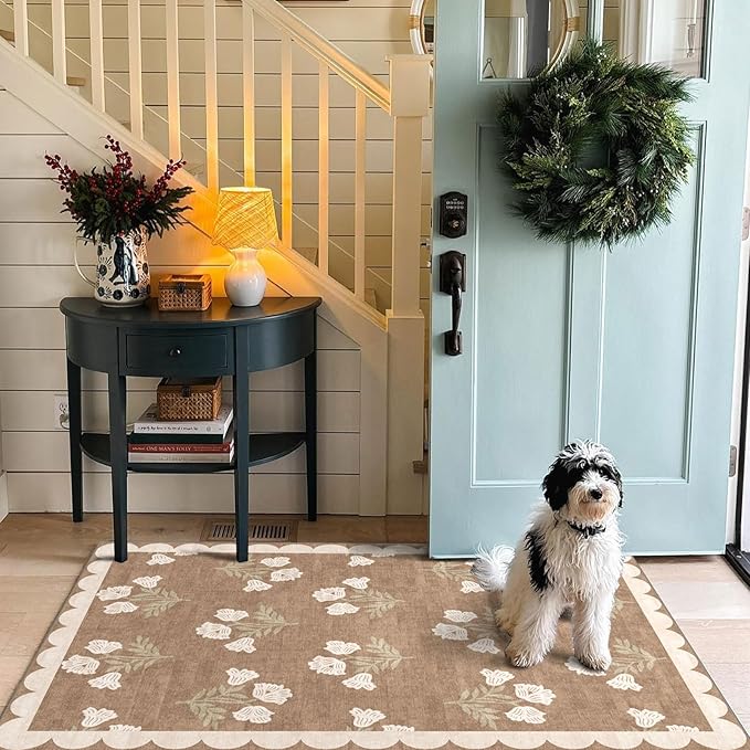 3x5 Floral Entry Rug - Image 7