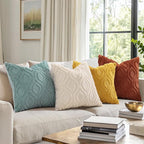 decorUhome Summer Throw Pillow Covers 12x20 Inch Set of 2, Soft Plush Faux Wool - Image 3