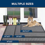 Smiry Front Door Mat Outside Entrance, Heavy Duty Natural Rubber Doormat - Image 6