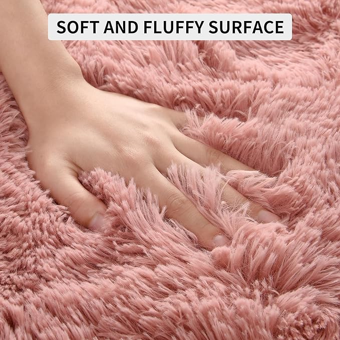 Tepook Super Soft Fluffy Rug for Bedroom, Modern Shaggy Fuzzy Kids Rugs for - Image 6