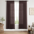 Coffee Brown Curtains 72 inch Length by Nanspring