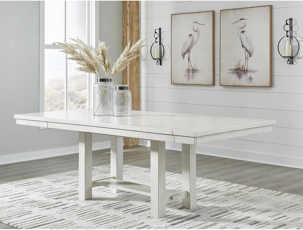 Signature Design by Ashley Farmhouse Extendable Dining Table, Seats 8