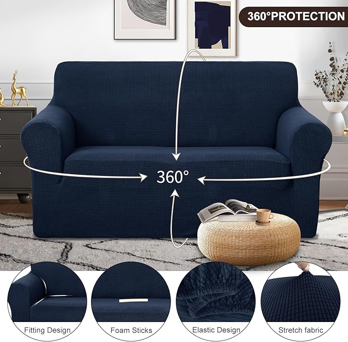 U-NICE HOME Loveseat Cover Stretch Couch Cover Sofa Cover Sofa Slipcover - Image 3