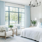 Sky Blue Curtains 96 inch Length - Image 5