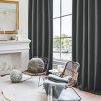 Deconovo Blackout Curtains, Thermal Insulated, W42 x L63 2 Panels, Back Tab - Image 4